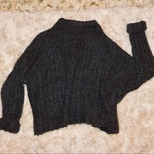 Chunky Knit Crop Wool Sweater